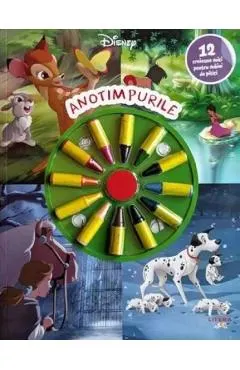 Coperta cărții Disney: Anotimpurile. 12 creioane mici pentru maini de pitici