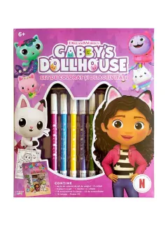 Coperta cărții Gabby's Dollhouse. Set de colorat si de activitati
