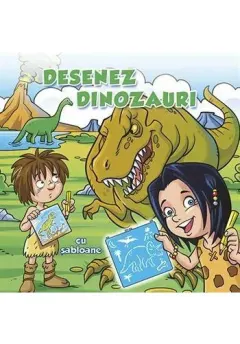 Coperta cărții Desenez dinozauri - sabloane