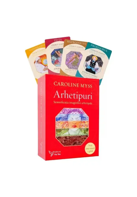 Coperta cărții Arhetipuri. Set ghid + cartoline - Caroline Myss