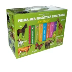 Coperta cărții Prima mea biblioteca ilustrata. Animale. Bebe invata (8 carticele)
