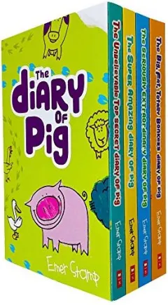 Coperta cărții Pig Diary Series 4 Books Collection Set by Emer Stamp