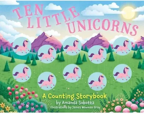 Coperta cărții Ten Little Unicorns