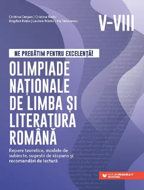 Coperta cărții Olimpiade nationale de limba si literatura romana. Clasele 5-8