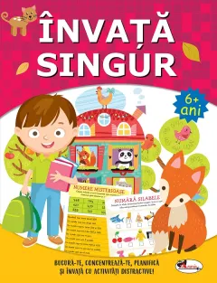 Coperta cărții Invata singur. Carte de activitati +6 ani