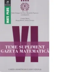 Coperta cărții Teme supliment. Gazeta Matematica. Clasa a VI-a
