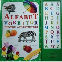 Coperta cărții Alfabetul vorbitor pentru atotstiutori. Carte cu sunete