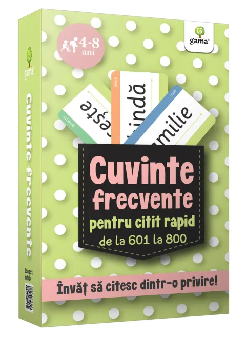 Coperta cărții Cuvinte frecvente pentru citit rapid de la 601 la 800