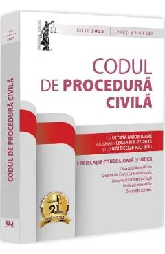 Coperta cărții Codul de procedura civila iulie 2025