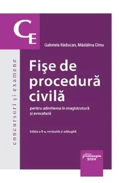 Coperta cărții Fise de procedura civila pentru admiterea in magistratura si avocatura Ed.9 - Gabriela Raducan, Madalina Dinu