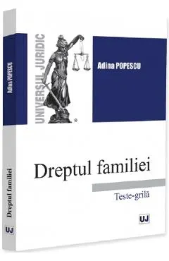 Coperta cărții Dreptul familiei. Teste-grila