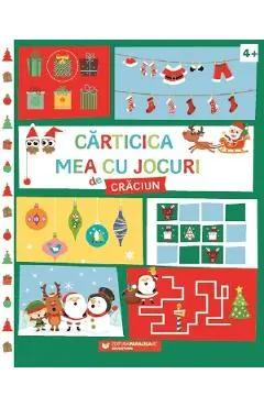 Coperta cărții Carticica mea cu jocuri de Craciun +4ani