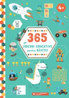 Coperta cărții 365 de jocuri educative pentru baietei |