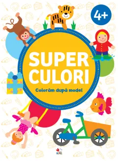 Coperta cărții SUPERCULORI. Colorăm după model (4+) Vol. 2