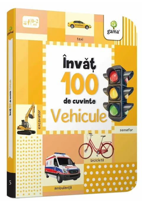 Coperta cărții Invat 100 de cuvinte - Vehicule