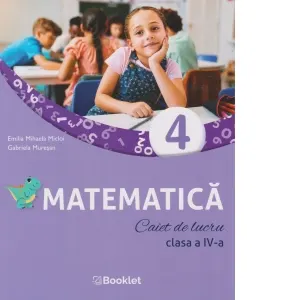 Coperta cărții Matematica. Caiet de lucru. Clasa a IV-a