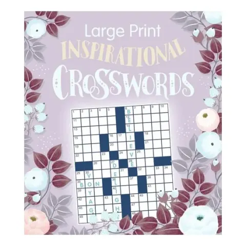 Coperta cărții Large Print Inspirational Crosswords
