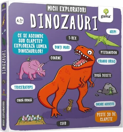 Coperta cărții Micii exploratori. Dinozauri