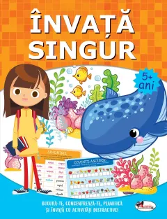 Coperta cărții Invata singur. Carte de activitati +5 ani