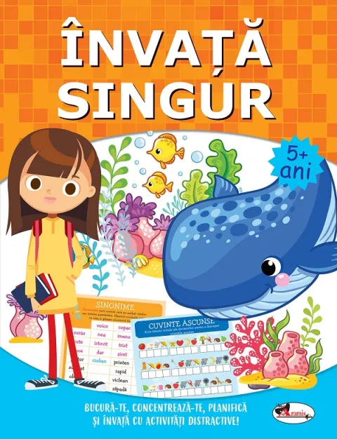 Coperta cărții Invata singur. Carte de activitati +5 ani