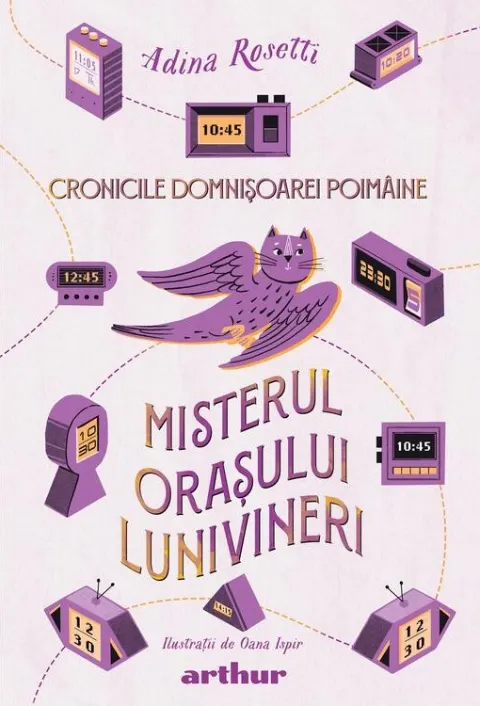 Coperta cărții Misterul orașului Lunivineri (Cronicile Domnișoarei Poimâine, vol. 3)