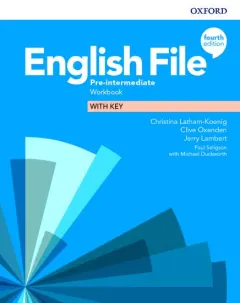 Coperta cărții English File 4E Pre-Intermediate Workbook with Key
