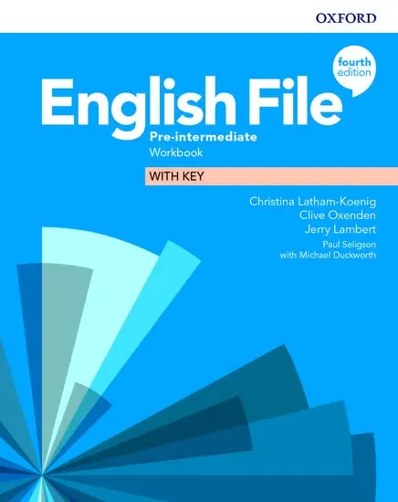 Coperta cărții English File 4E Pre-Intermediate Workbook with Key