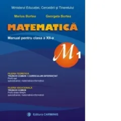 Coperta cărții Matematica M1. Manual pentru clasa a XII-a