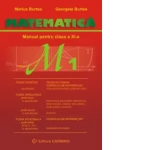 Coperta cărții Matematica M1. Manual pentru clasa a XI-a