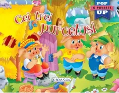 Coperta cărții Cei trei purcelusi. Carte pop-up
