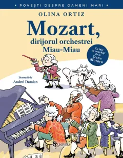 Coperta cărții Mozart, dirijorul orchestrei Miau-Miau