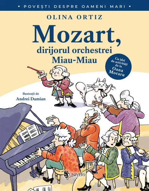 Coperta cărții Mozart, dirijorul orchestrei Miau-Miau