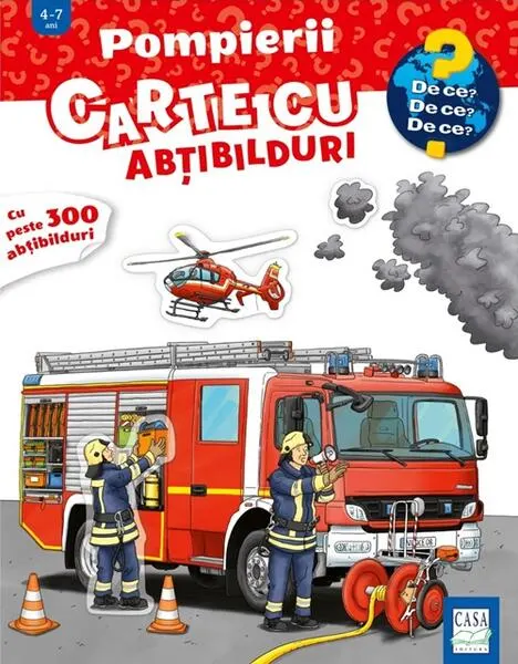 Coperta cărții Pompierii – Carte cu abțibilduri