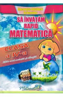 Coperta cărții Sa invatam rapid matematica - Clasa 4