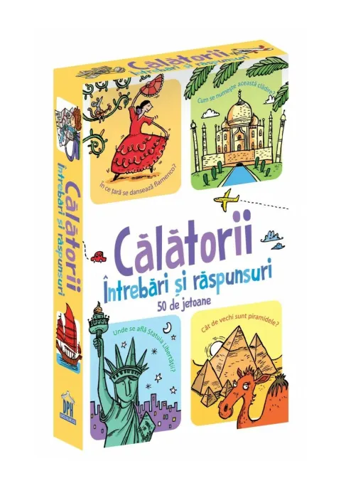 Coperta cărții Calătorii. Întrebări și răspunsuri. 50 de jetoane