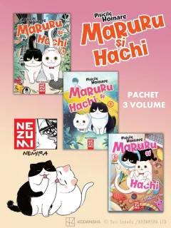 Coperta cărții Pachet Maruru și Hachi - pisicile hoinare 3 vol.