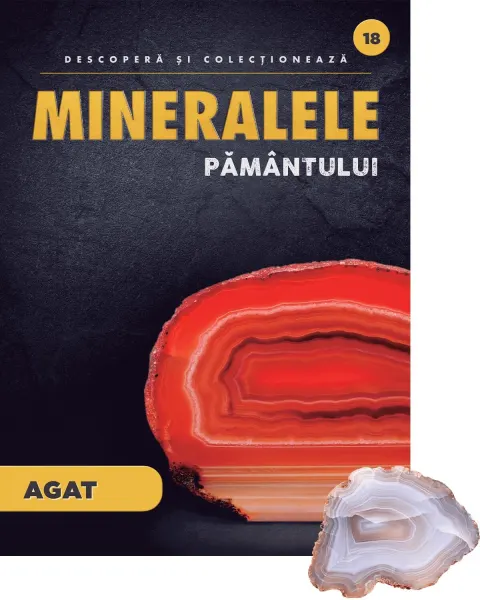 Coperta cărții Agat (placa). Volumul 18. Mineralele Pamantului