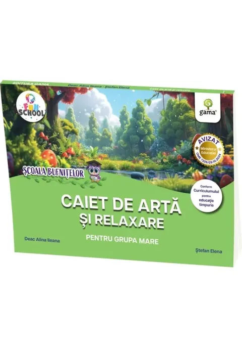 Coperta cărții Caiet de artă și relaxare pentru grupa mare