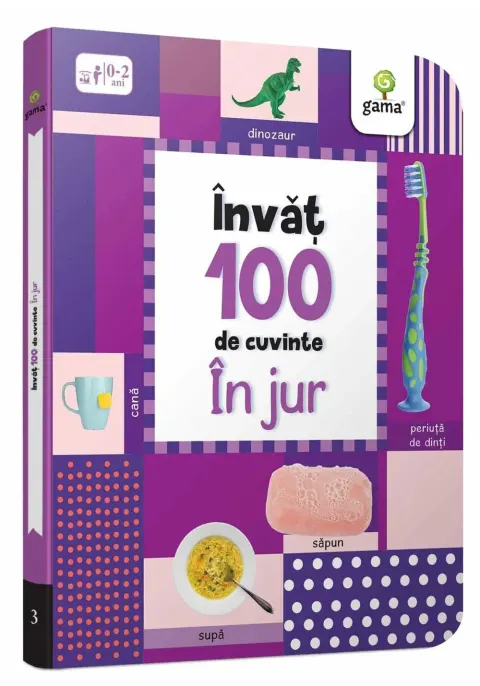 Coperta cărții Invat 100 de cuvinte - In jur