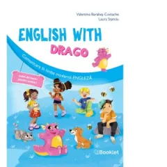 Coperta cărții English with Drago. Comunicare in limba moderna engleza. Caiet de lucru pentru clasa I