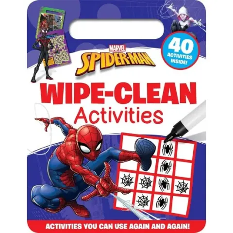 Coperta cărții Marvel Spider-Man Wipe Clean Activities