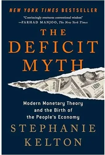 Coperta cărții The Deficit Myth, Stephanie Kelton