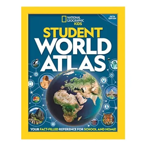 Coperta cărții National Geographic Student World Atlas, Angela Modany