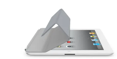 Coperta cărții iPad Smart Cover Poliuretan (Gri)