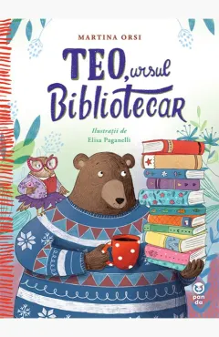 Coperta cărții Teo, ursul bibliotecar