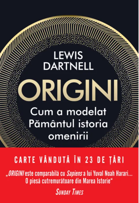 Coperta cărții Origini. Cum a modelat Pământul istoria omenirii