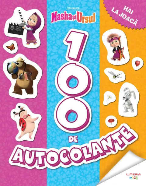 Coperta cărții Masha si Ursul. 100 de autocolante. Hai la joaca