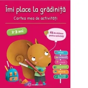 Coperta cărții Imi place la gradinita. Cartea mea de activitati 2-3 ani