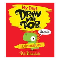 Coperta cărții FirstDrawWithRob\:Dinosaurs