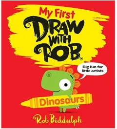 Coperta cărții FirstDrawWithRob\:Dinosaurs